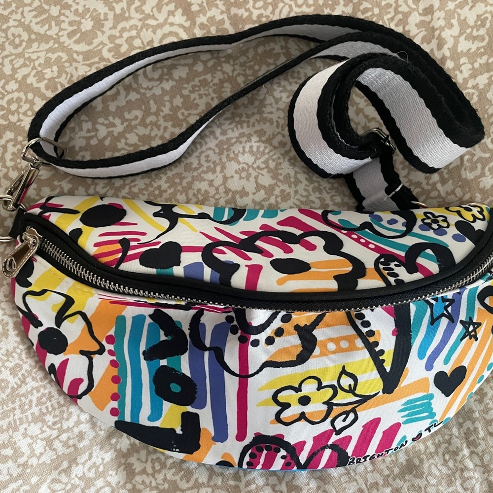 Brighton Fanny Pack - Colorful Abstract Crossbody Bag - New